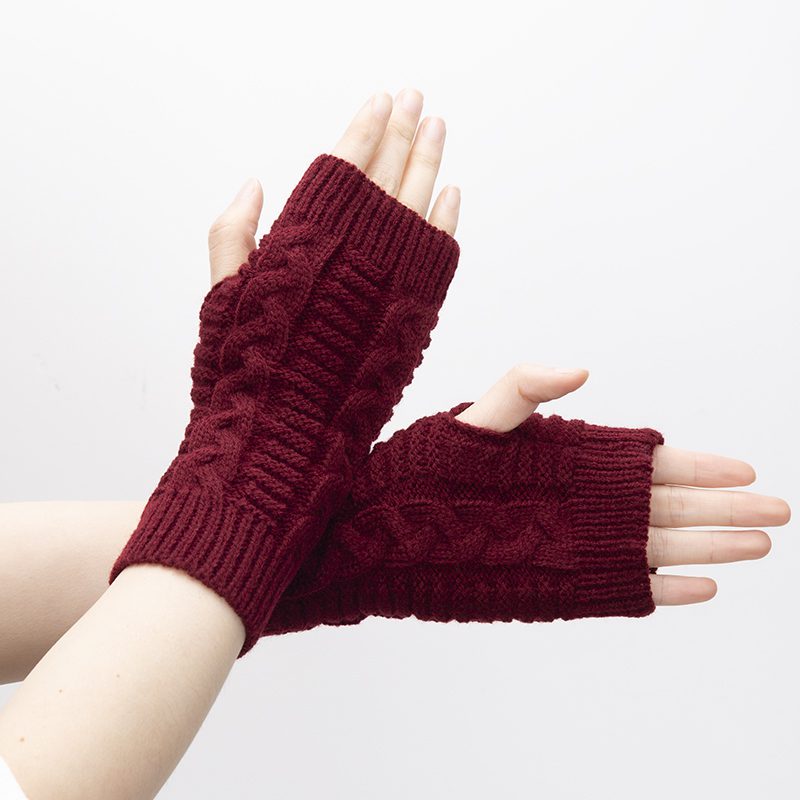 Mitaines gants femme tricot